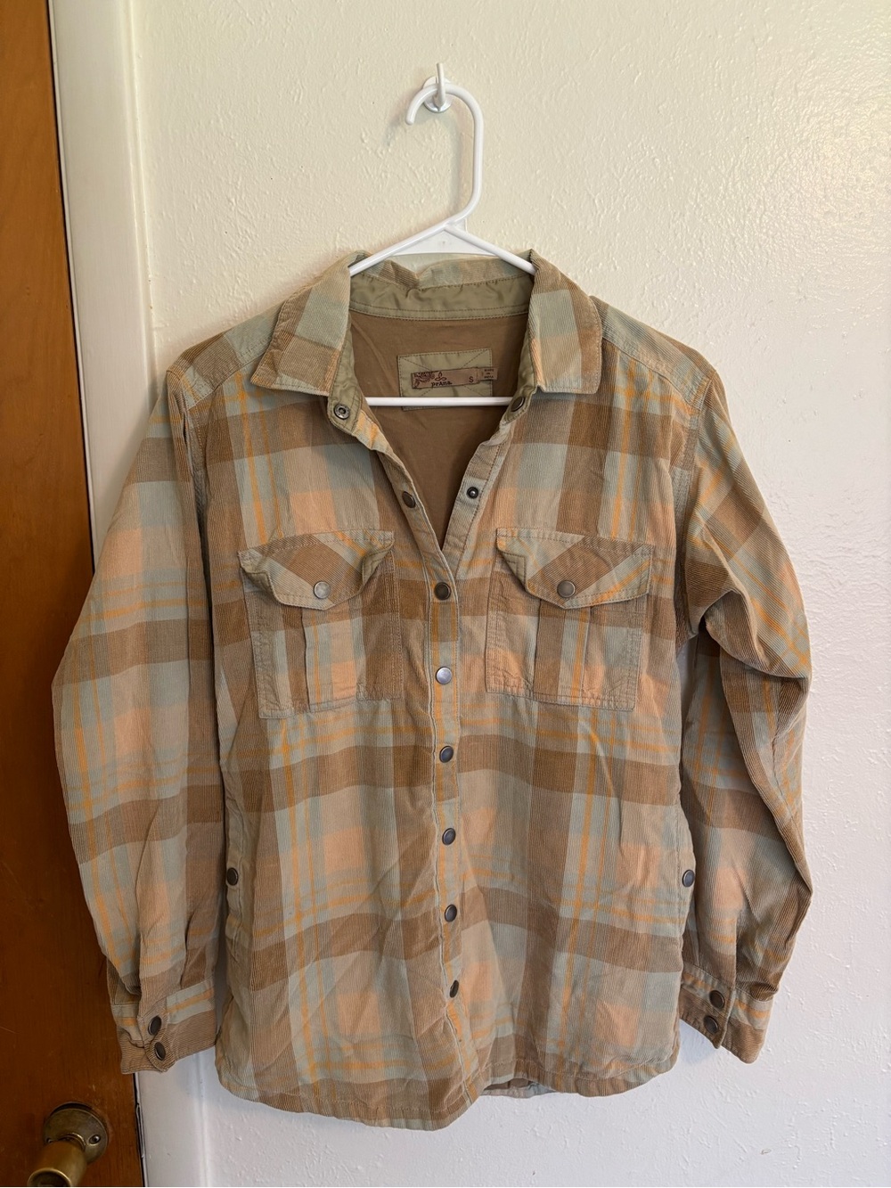 Prana Plaid Corduroy Shacket